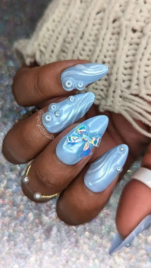 Blue nail implant 6