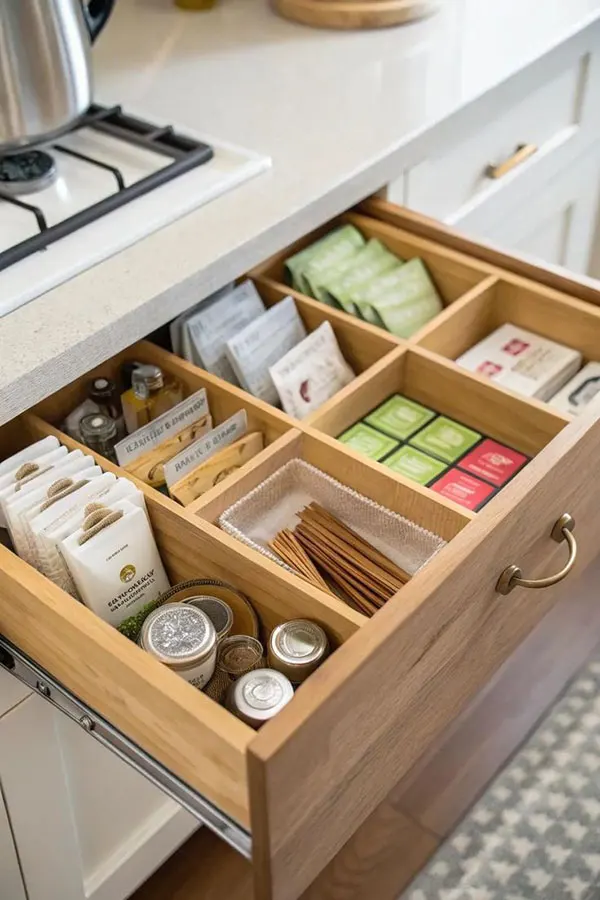 Cabinet drawer organizer 13