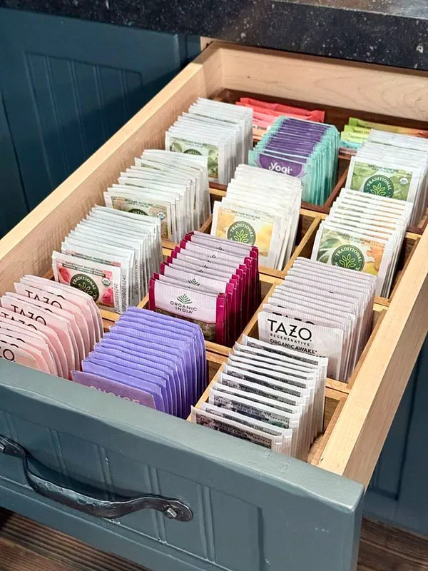 Cabinet drawer organizer 14