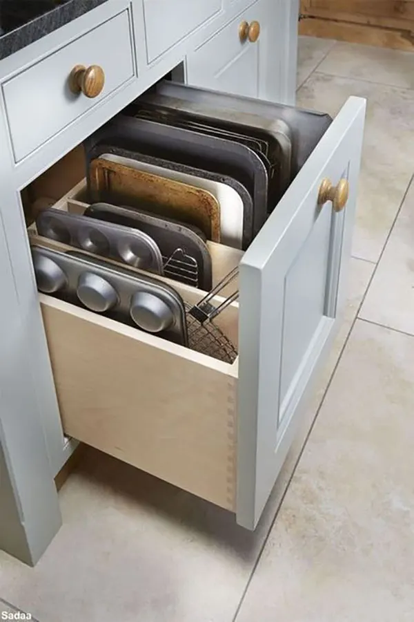 Cabinet drawer organizer 18