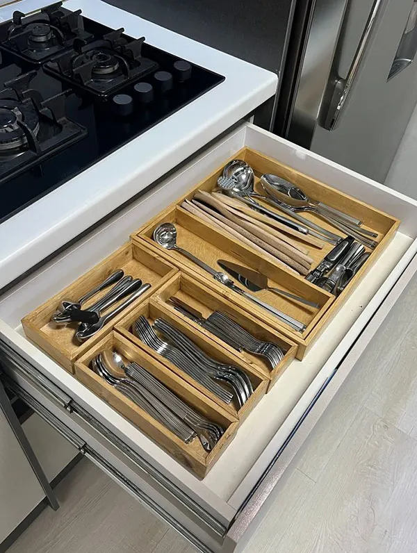 Cabinet drawer organizer 23