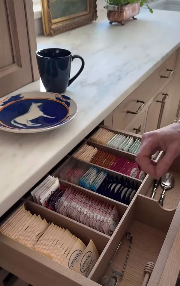 Cabinet drawer organizer 28