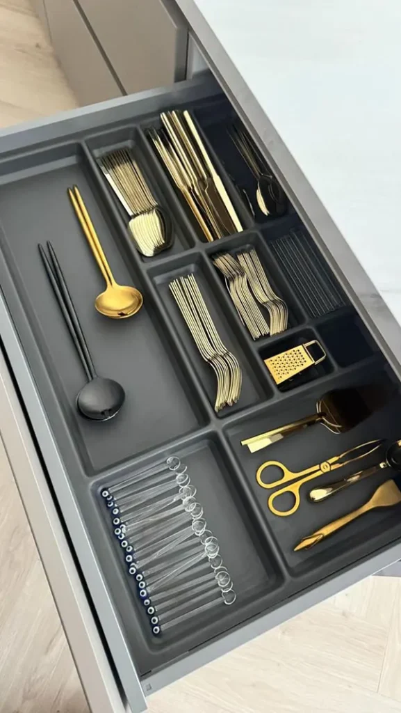Cabinet drawer organizer 4