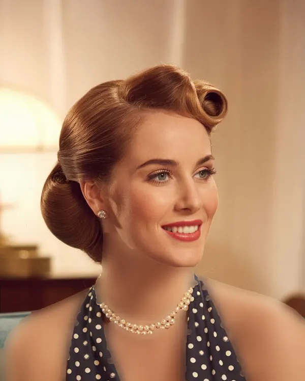 Classic womens hairstyle 22