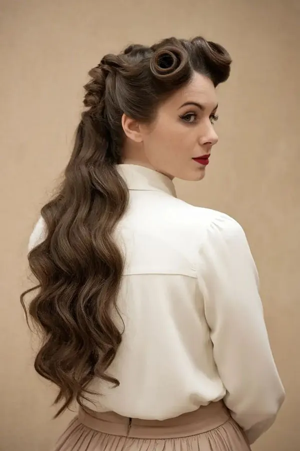 Classic womens hairstyle 26