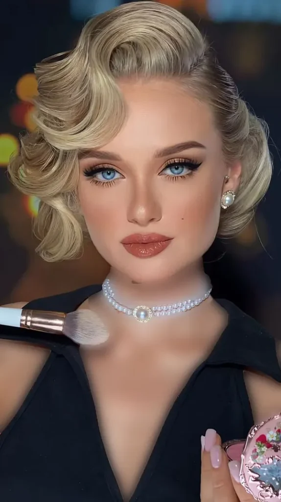 Classic womens hairstyle 8