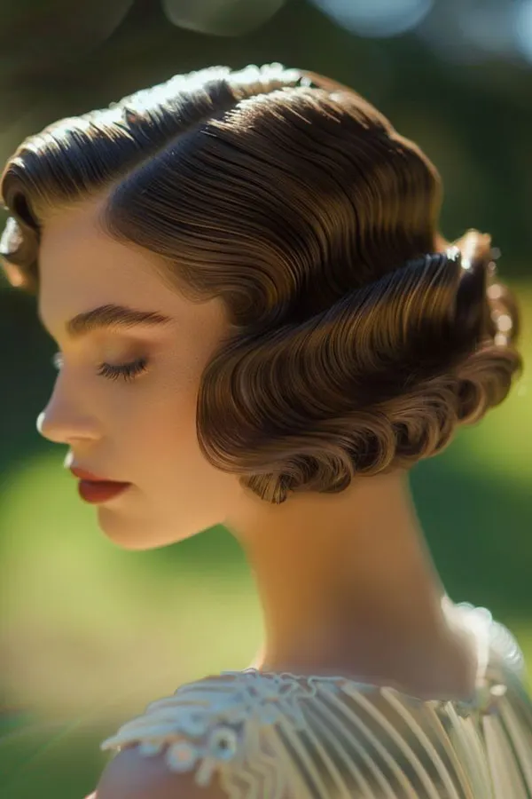 Classic womens hairstyle 9