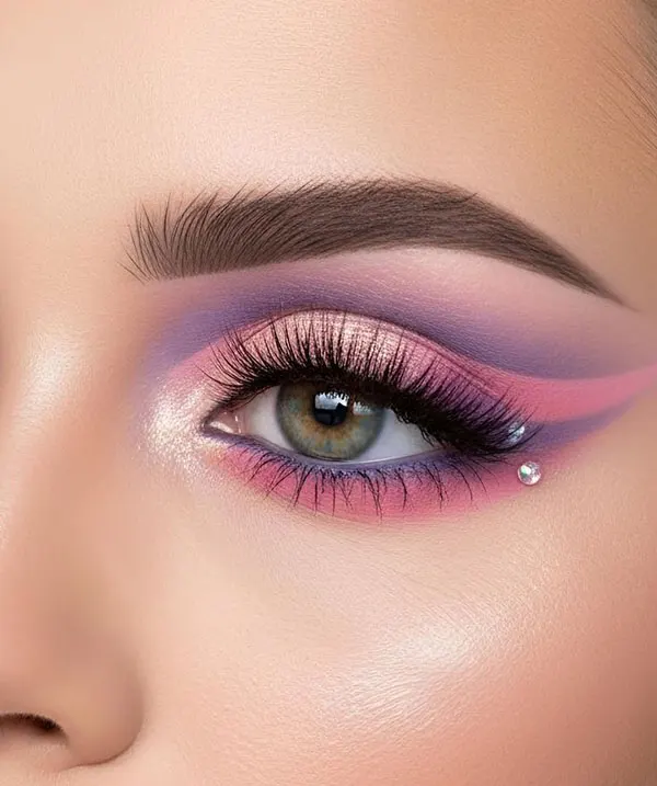 34 مدل میکاپ کیوت چشم | از سایه ملایم تا شاین ظریف! 29 Cute eye makeup 26