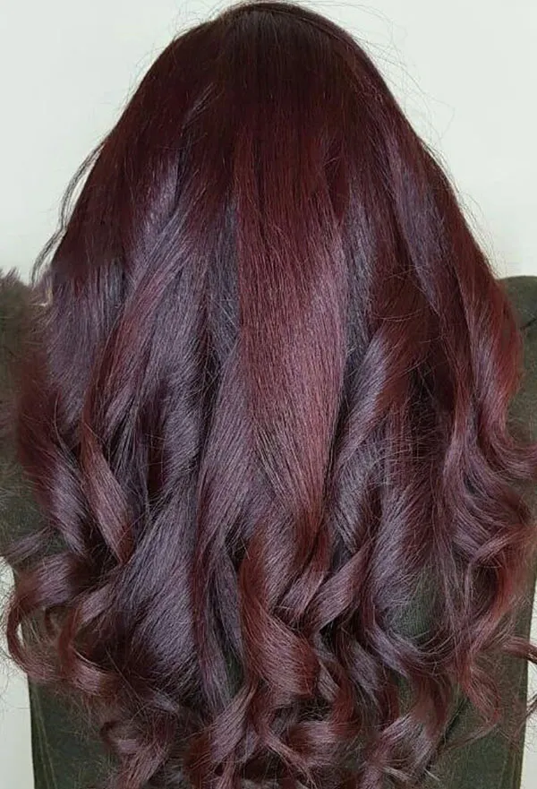Dark burgundy hair color 16