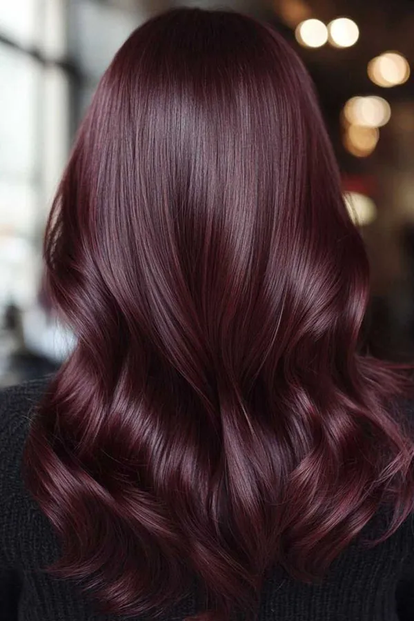 Dark burgundy hair color 23