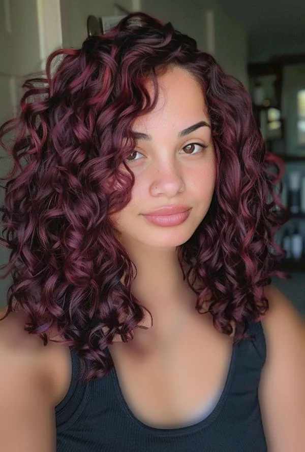 Dark burgundy hair color 24