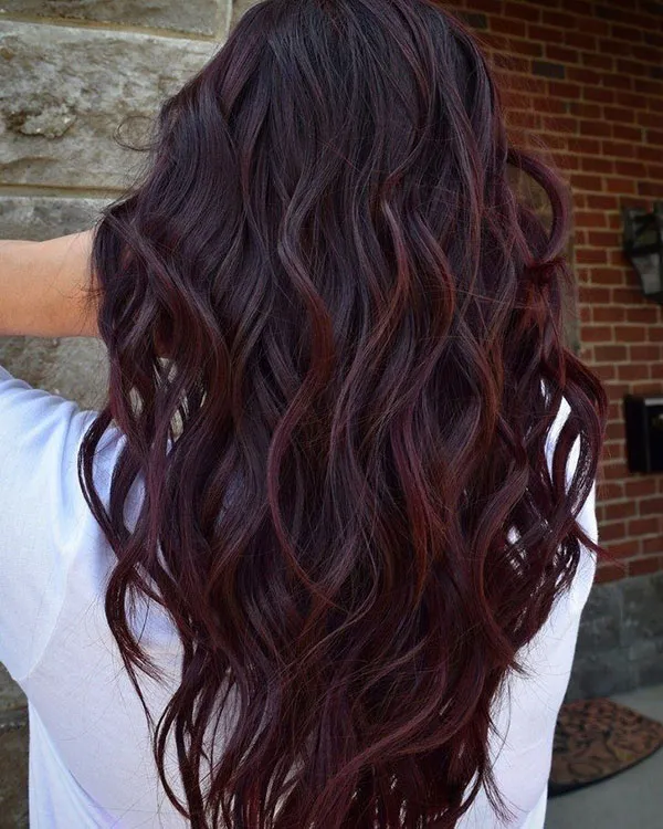 Dark burgundy hair color 25