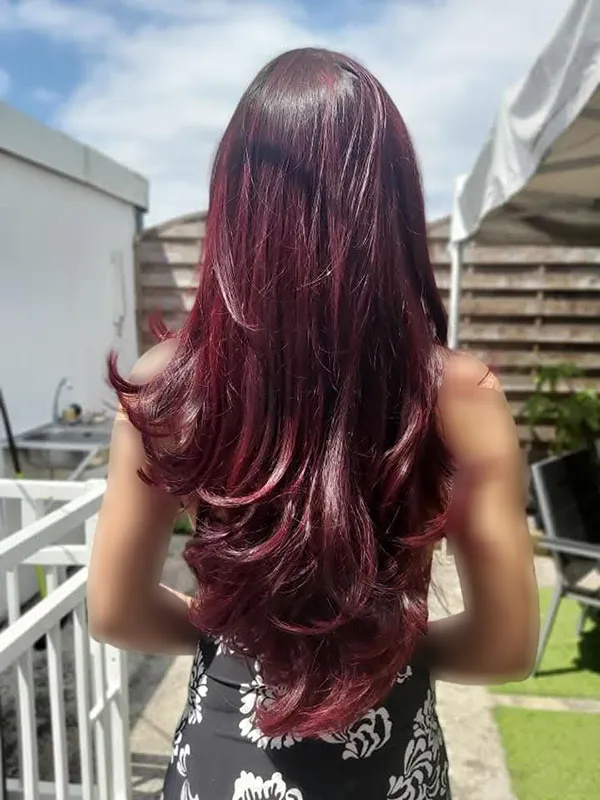 Dark burgundy hair color 27