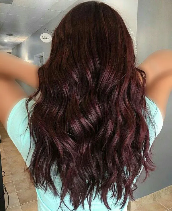 Dark burgundy hair color 30