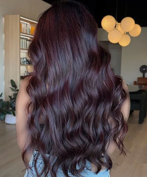 Dark burgundy hair color 6