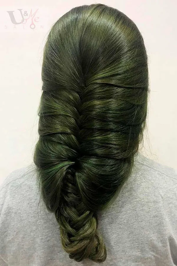 Dark olive hair color 7