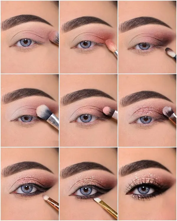 آموزش سایه زدن چشم 2025؛ تکنیکهای آسون برای آرایش شیک روزانه! 18 Eye shadow tutorial 15