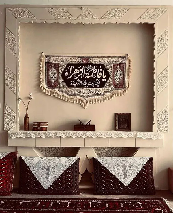 دکور فاطمیه 1404 — فضایی دلانگیز برای یاد و احترام حضرت زهرا (س) 16 Fatima Decor 15