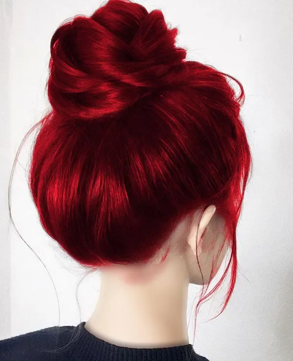 Fiery red hair color 16