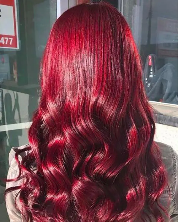 Fiery red hair color 18