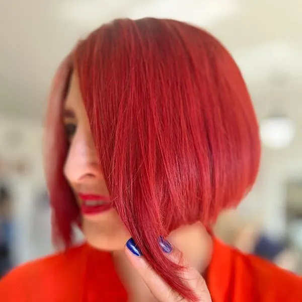 Fiery red hair color 19