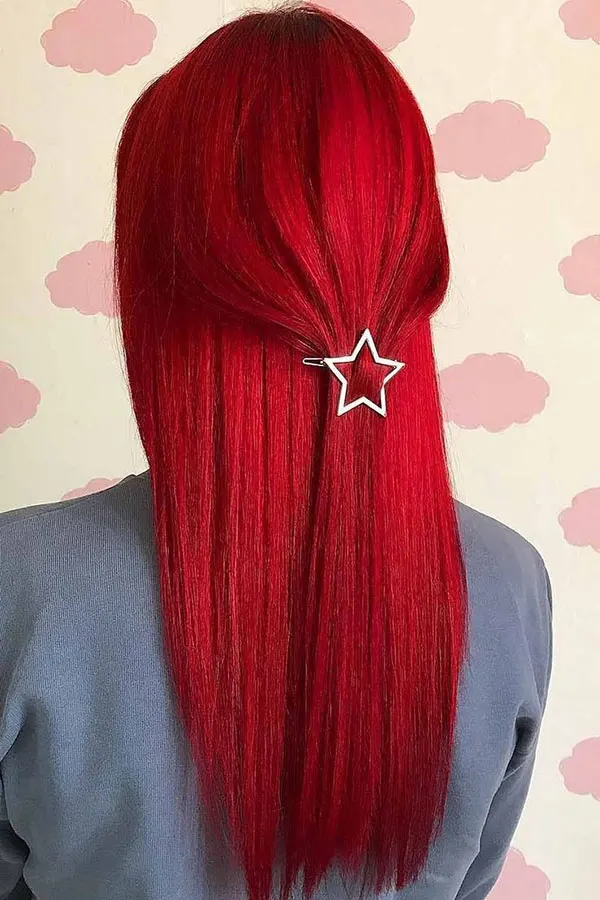 Fiery red hair color 2