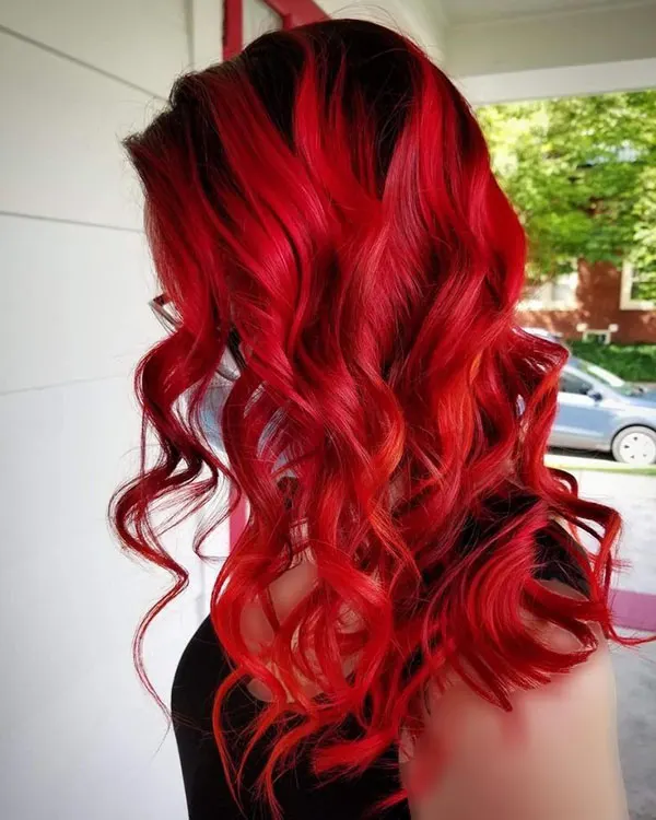 Fiery red hair color 20