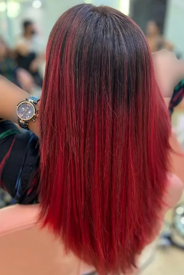 Fiery red hair color 21