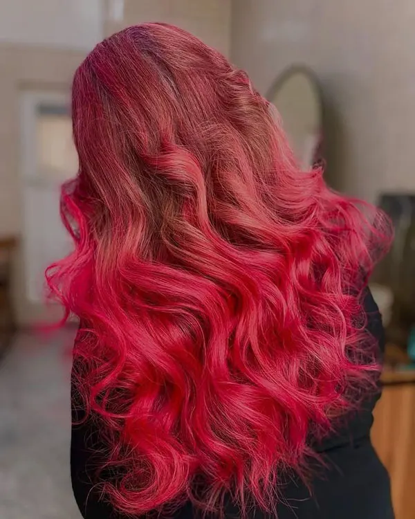 Fiery red hair color 26
