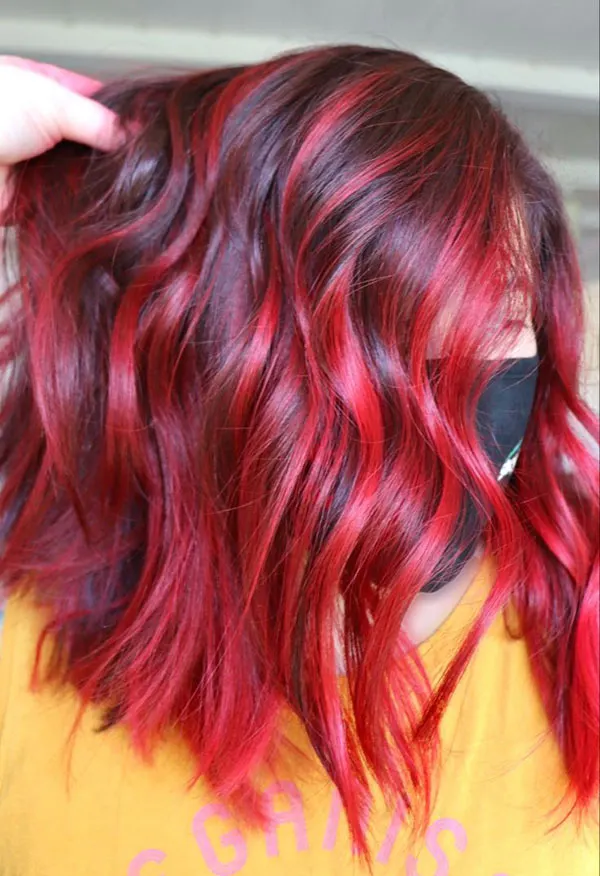 Fiery red hair color 27