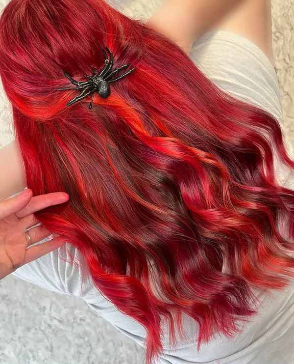 Fiery red hair color 28