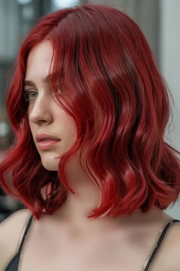 Fiery red hair color 4
