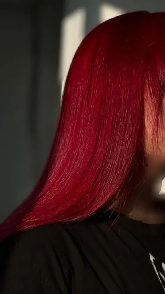 Fiery red hair color 5