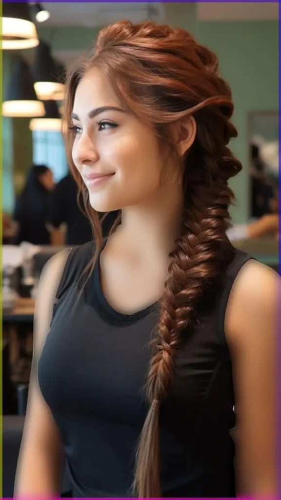 342 مدل مو تیغ ماهی دخترانه؛ بافت زیبا و جدید برای موهای متوسط و بلند💖 28 Fishtail hairstyle 27