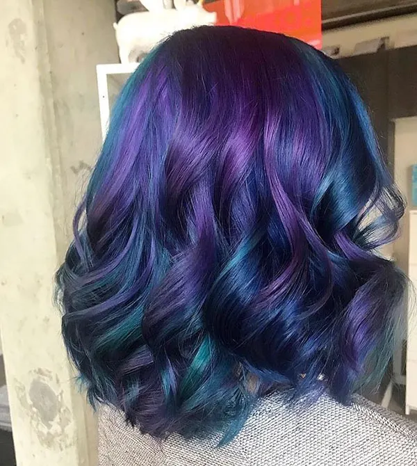 Galaxy blue hair color 10