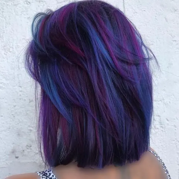 Galaxy blue hair color 14