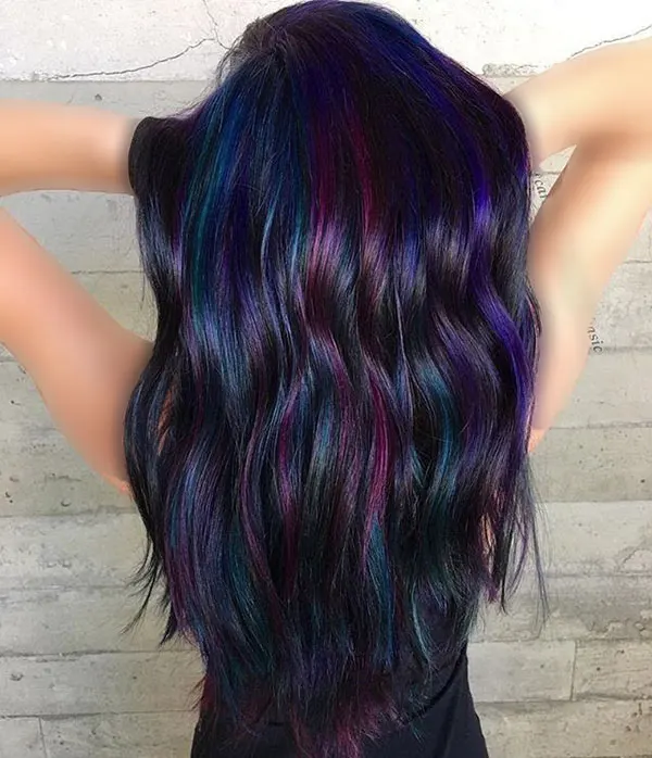 Galaxy blue hair color 20