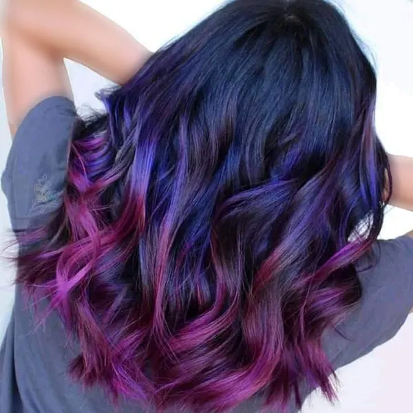 Galaxy blue hair color 21