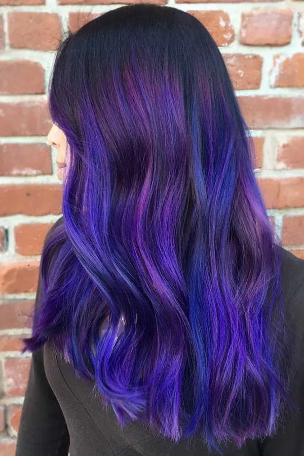 Galaxy blue hair color 29