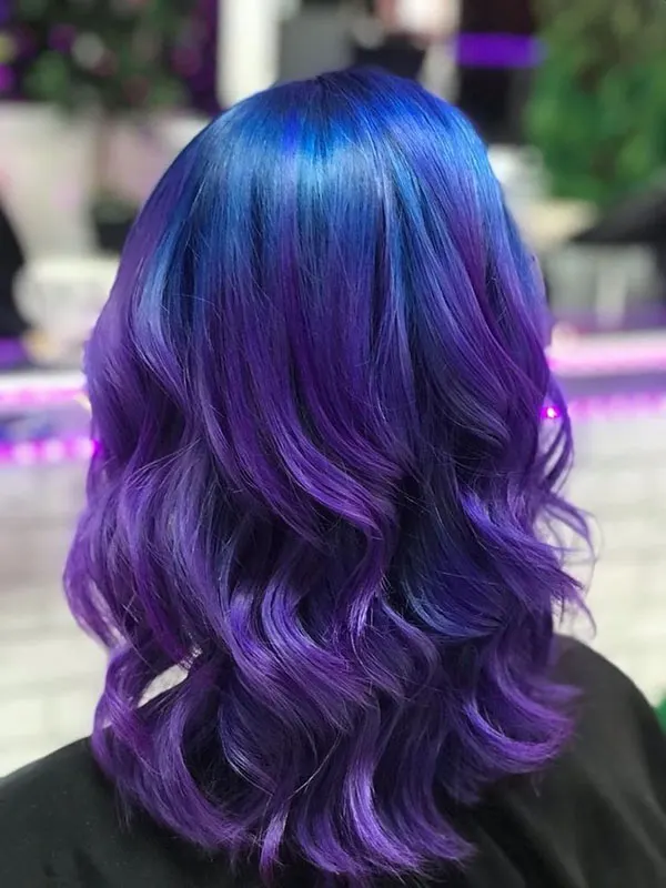 Galaxy blue hair color 31