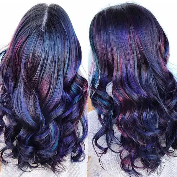 Galaxy blue hair color 5