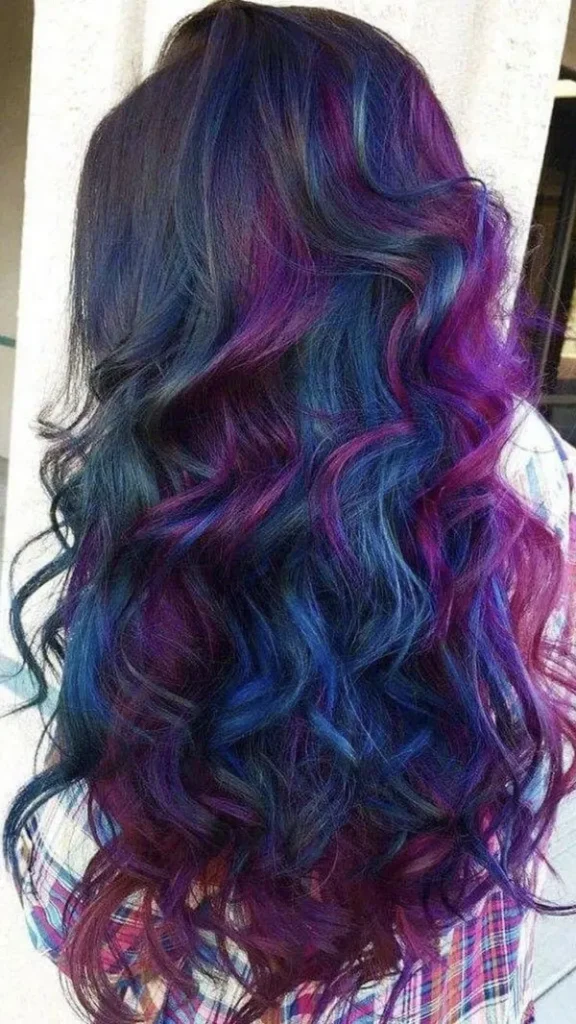 Galaxy blue hair color 7