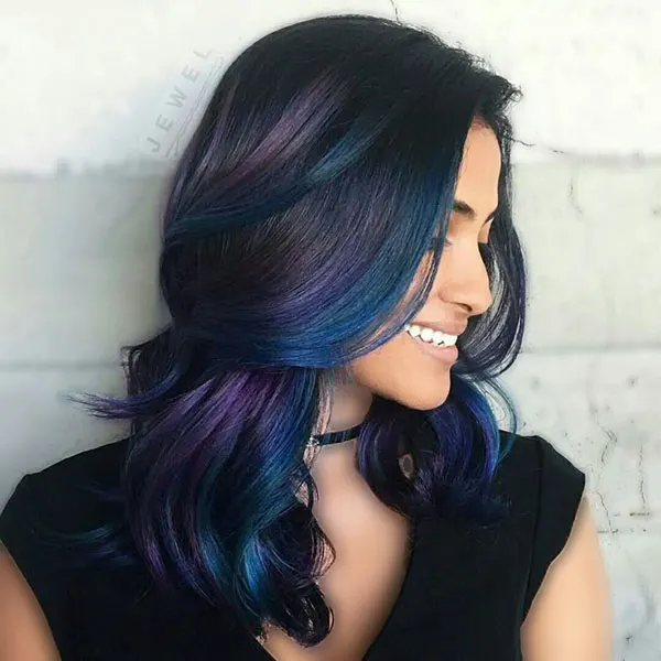 Galaxy blue hair color 9