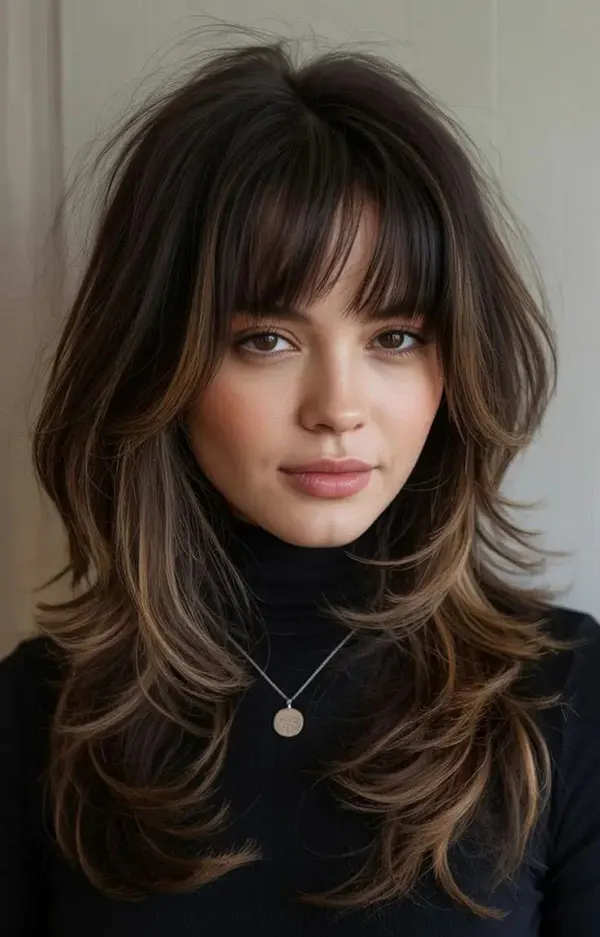 Girls bangs hairstyle 11