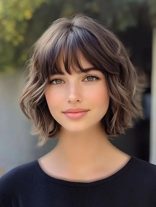 Girls bangs hairstyle 12
