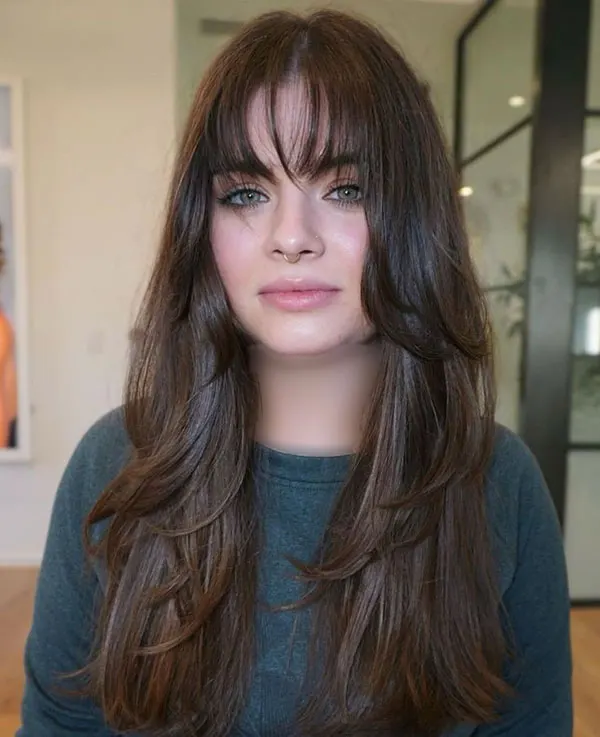 Girls bangs hairstyle 19