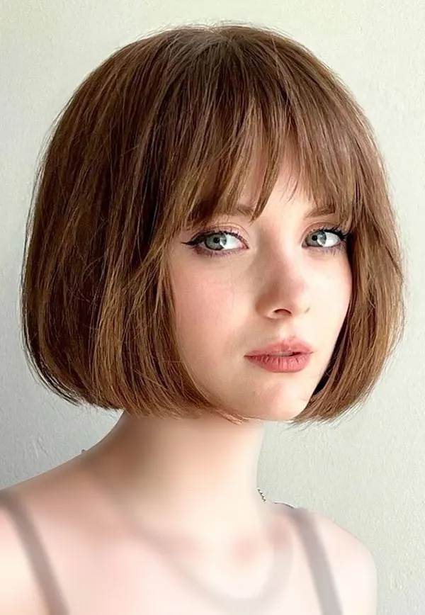 Girls bangs hairstyle 21