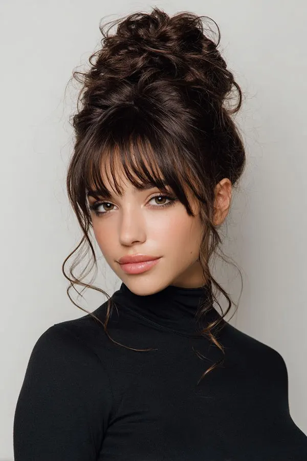 Girls bangs hairstyle 25