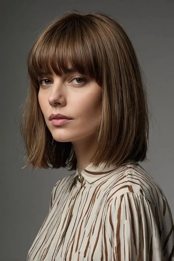 Girls bangs hairstyle 26