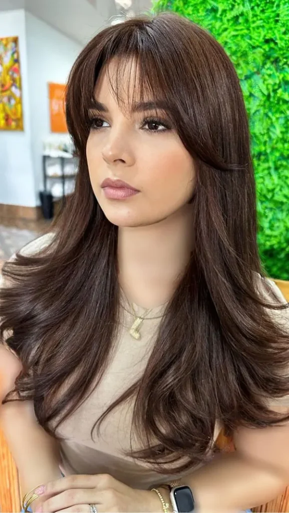 Girls bangs hairstyle 3